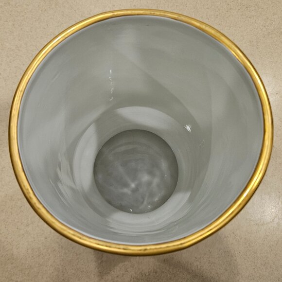 RARE MACKENZIE CHILDS ARGYLE PLAID AURORA CERAMIC COLUMN STORAGE CANISTER JAR - Picture 11 of 16